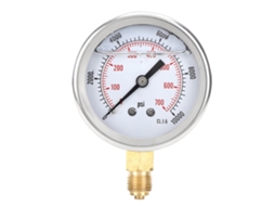 Manômetro Radial De 700 Bar 1/4 Bsp Y60 Para Medição De Pressão Residencial