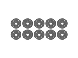10pcs Flange Base Dn15 De Ferro Fundido Com 4 Furos Rosca Acessório De Hardware Para Parede