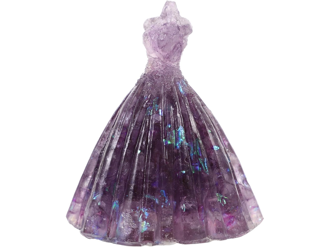 Decoração Casamento Cascalho Vidro Decorativo Escultura Vestido Noiva Ornamento Elegante Armário Festa GOKOCO