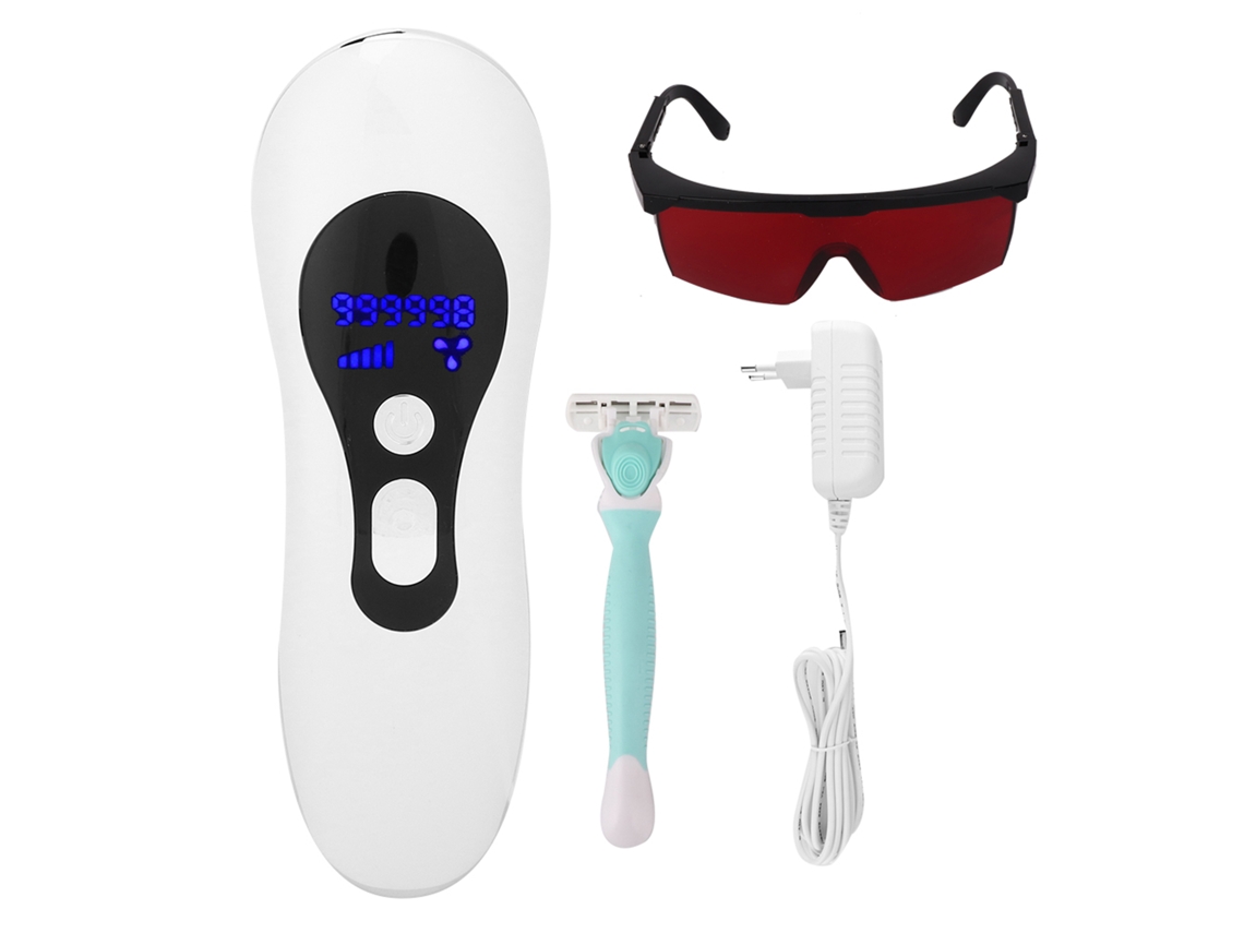 Depilador Elétrico Profissional IPL Flash 2026 Branco para Uso Doméstico