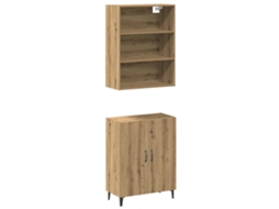 Sideboard, Sideboards Vidaxl Marrom Madeira Processada (n/a)