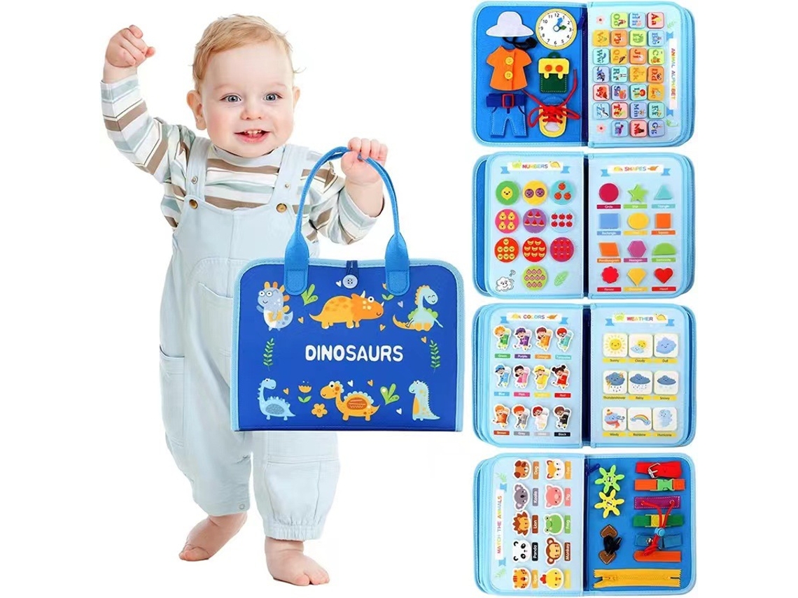 Busy Board Montessori，Placa Sensorial Montessori para Crianças OHPA Dy06（Idade Mínima: 1 Ano）