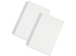 Conjunto De 2, Papel Grosso E Páginas Planas Em Polipropileno Fosco, Cadernos Espiral Minimalistas Poloneses