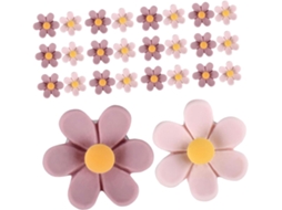 Hemobllo Tachinhas Para Murais Decorativas, Com Desenho Floral Tridimensional, Feitas De Plástico E Metal, Ideais Para