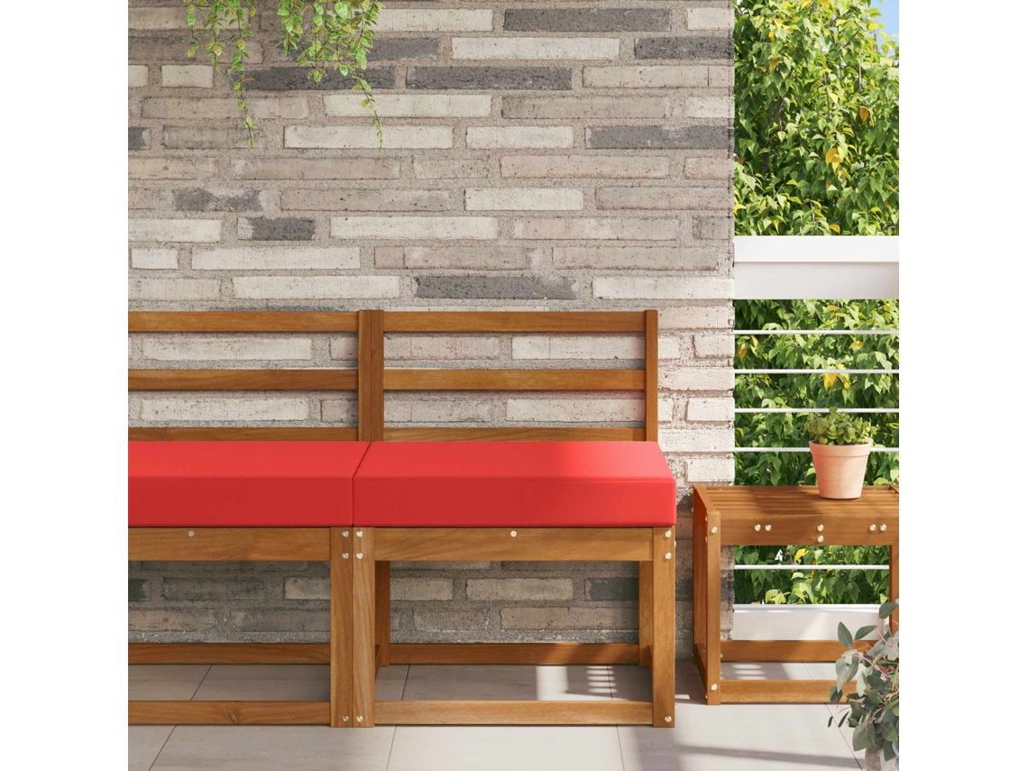 Vidaxl Almofada Para Sofá Externo Poliéster Vermelho 60 X 60 Cm