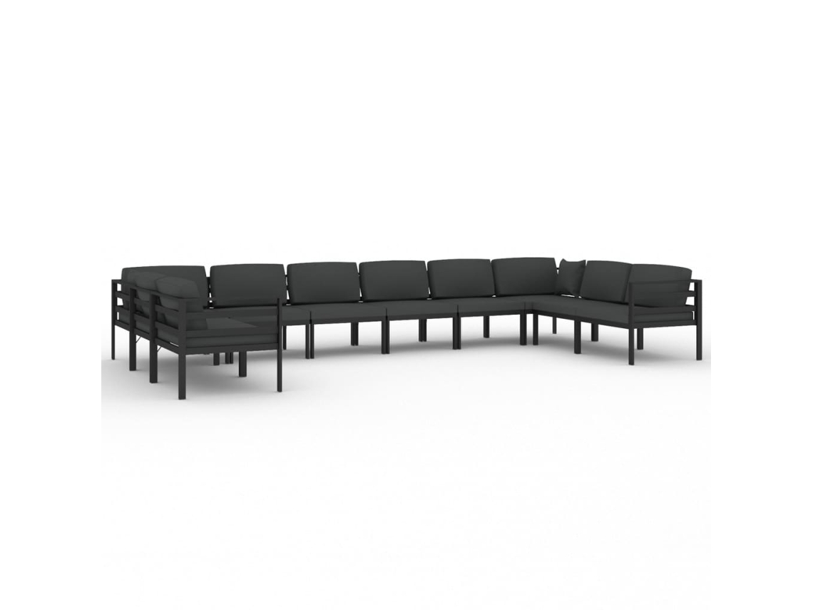 Garden Lounge Set, Garden Lounge Sets Vidaxl Antracite Alumínio (n/a)