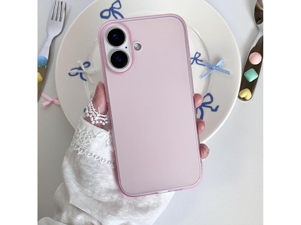 Capa Para Iphone 17 Air Rosa Magnética Ultrafina Com Toque Fosco E Resistente