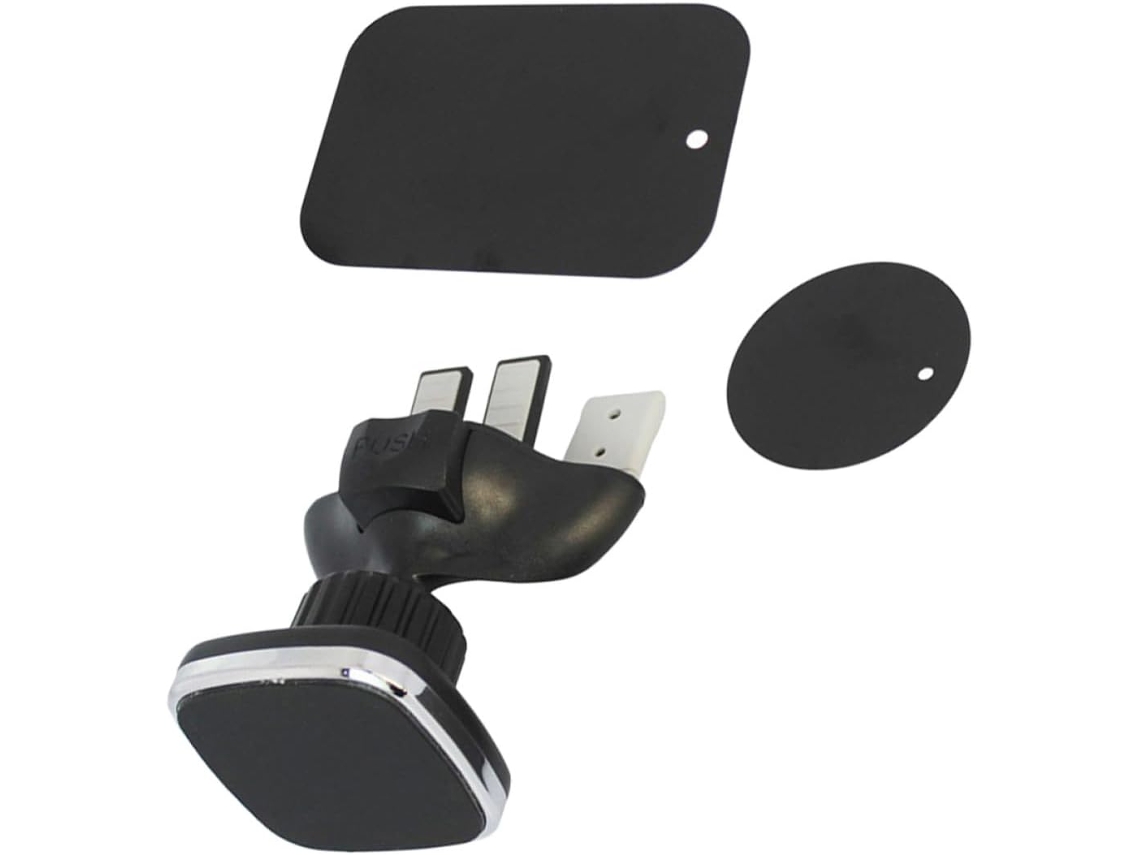 Suporte Para Celular Veicular, Suporte Para Cd Com Rotação De 360°, Preto, Compatível Com Gps, Magnético, Leve.