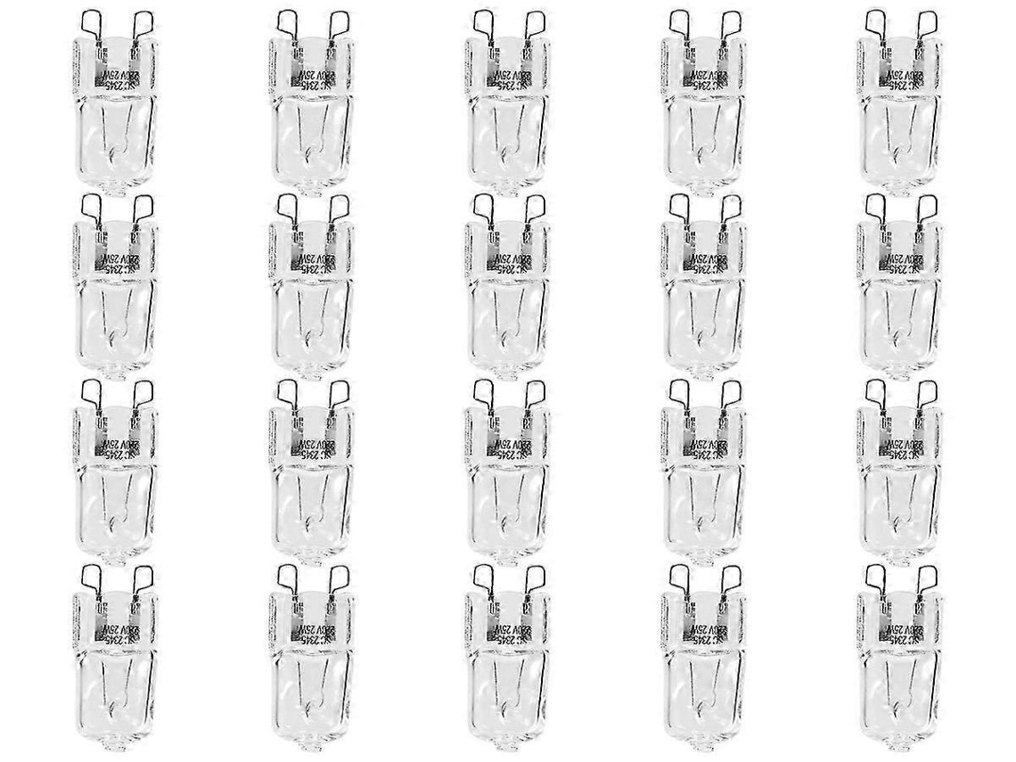 Lurelia Pack De 20 Lâmpadas Led G9 25w 220-240v Branco Quente, Regulável, Sem Cintilação, Cápsula Transparente