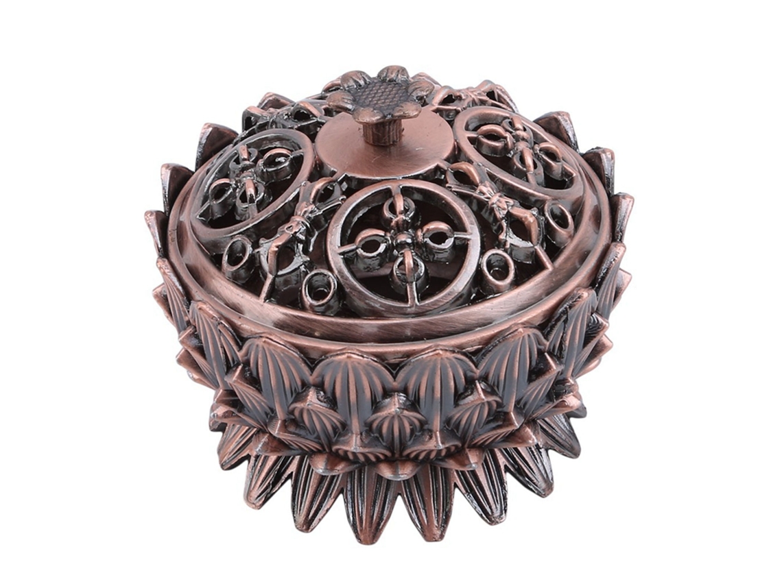Queimador de Incenso Cone LAXISCREED Prata Decorativo
