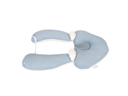 Primerox almofada de Modelagem para Cabeça de Bebê Ajustável Soft Suporte Craniano Azul