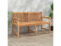 Vidaxl Banco De Jardim 150 Cm Madeira De Teca Maciça