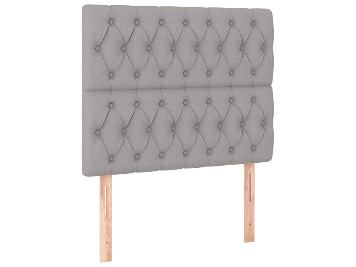 Cabeceira Cinza Claro 100x7x118/128 Cm Tecido MAISON EXCLUSIVE