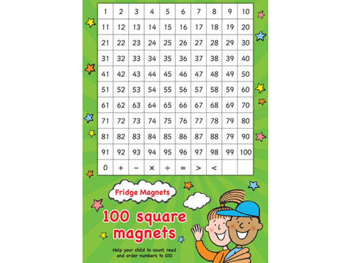Livro Fridge Magnets - 100 Square Maths Magnets de Scholastic (Inglês)