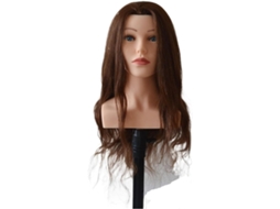 Cabeça de Manequim SFUSHOS | Cabelo Humano, 61 Cm, Bonecas, Penteado