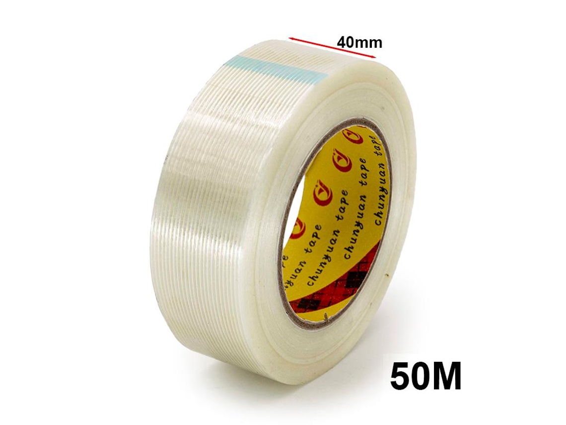 Cinta Adhesiva Fibra De Vidrio 50m 20mm Ewheel