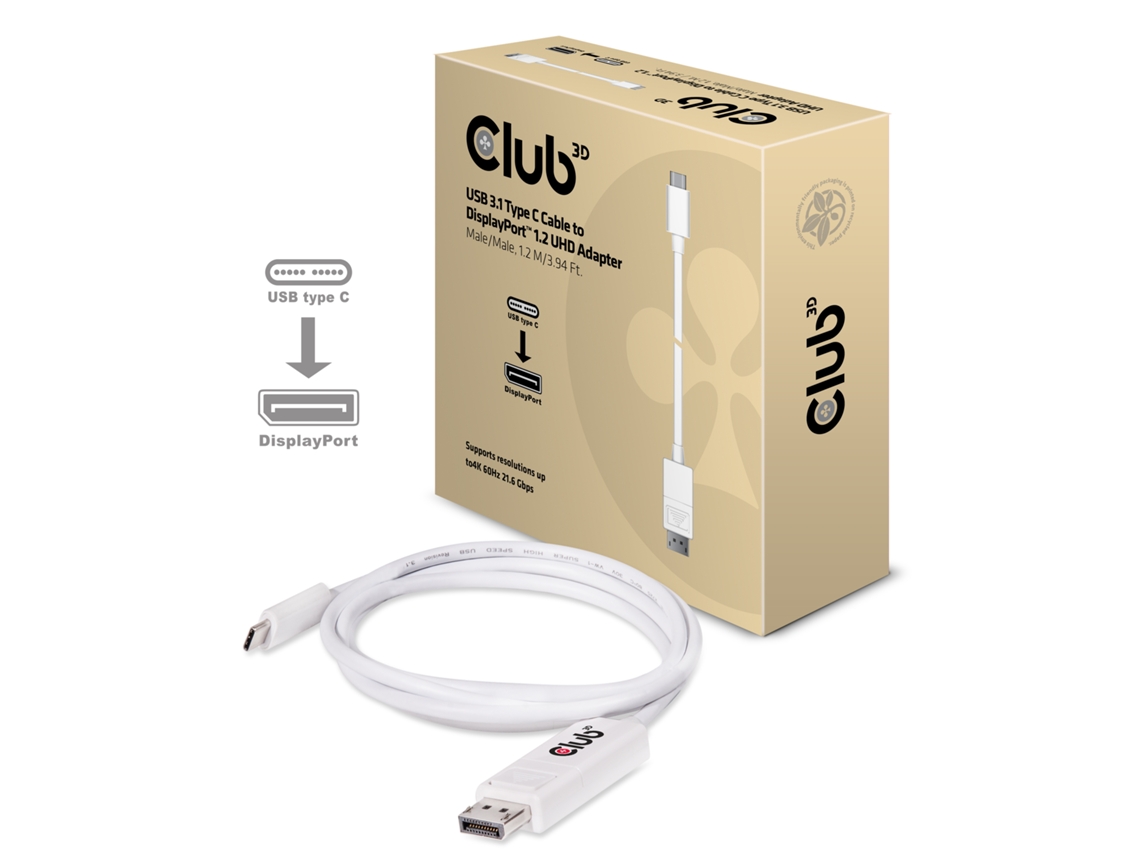Cabo CLUB3D (Branco)
