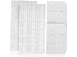 Popetpop 54 Peças De Amortecedores Silicone Para Tampos E Portas Vidro, Protetores De Móveis Para Evitar Deslizamento E