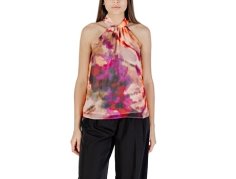 T-shirt De Mulher Morgan De Toi Blusas Opial Pêssego Poliéster (40)