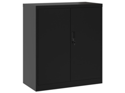 File Cabinet, File Cabinets Vidaxl Preto Aço (n/a)