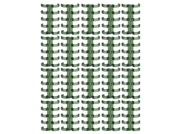 20 Anéis De Encadernação 11mm Design Segmentado 60 Folhas Materiais De Escritório Verde