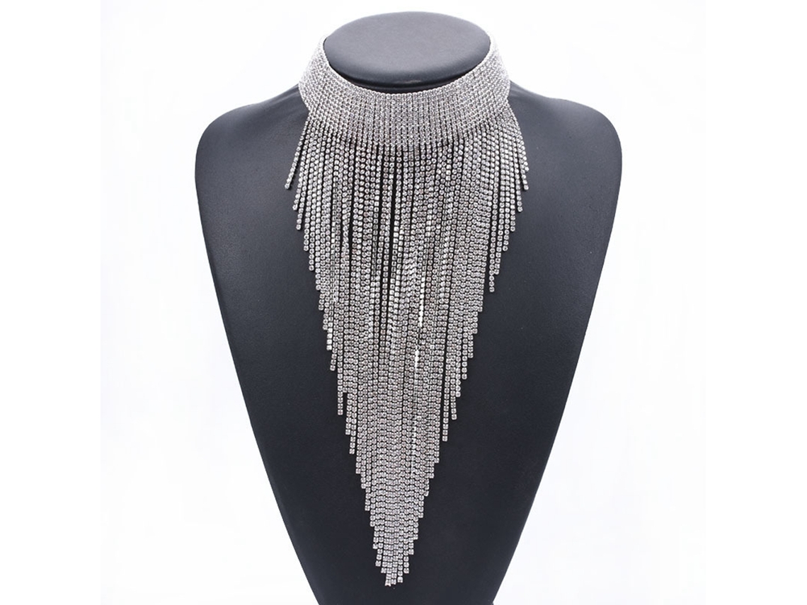 Colar De Decoração Pendentes Com Strass Acentuação Para Eventos