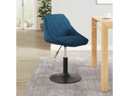 Vidaxl Cadeira De Jantar Veludo Azul