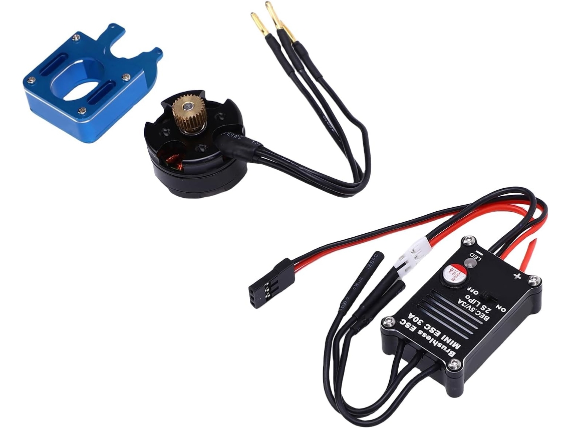 Kit Combinado de Esc Rc para Caminhão/carro Rc Scx24/24 Brushless 2204 2400kv + 30a com Carcaça SFUSHOS