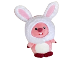 Primerox boneca de Pelúcia Cute Macia Versátil para Quarto Carro Bolsa Chaveiro Cabeça de Coelho