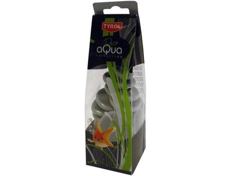 Gravilha para Peixes TYROL Pedras (Cinzento - 1,84 kg - Plástico)