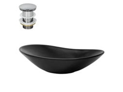 Lavatório ML-DESIGN (63 x 36 x 15.5 - Cerâmica - Preto)