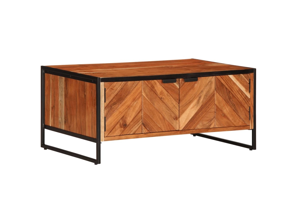 Vidaxl Mesa De Centro 90x55x40 Cm Madeira De Acácia Maciça