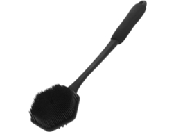 Escova De Banho Dupla Face Healvian Em Silicone Com Cabo Alongado Para O Corpo, Esfolia As Costas E Limpa Eficazmente