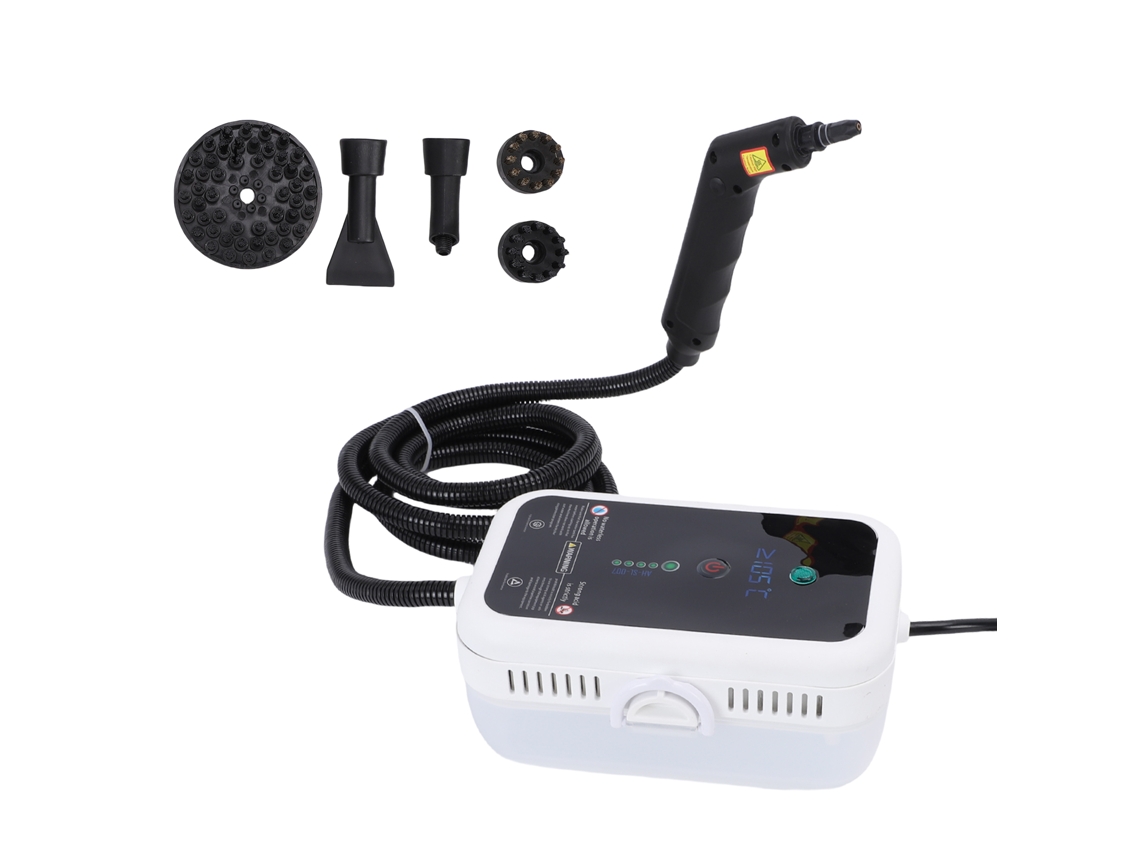Lavadora a vapor de alta pressão Laxiscreed para desinfecção de escapamentos e superfícies.