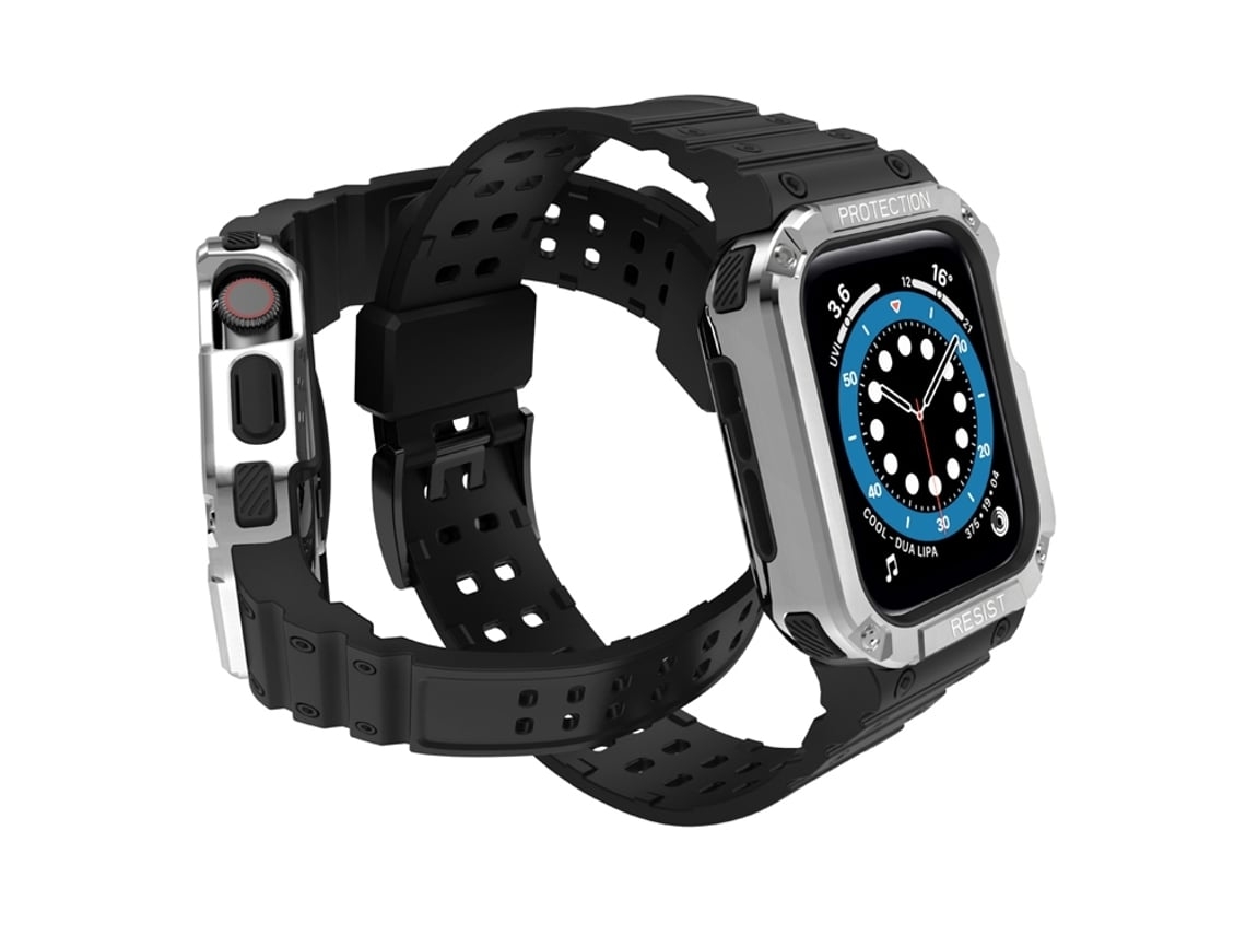 Bracelete Integral Tpu Ultimate para Apple Watch 42/44/45 Mm Preto