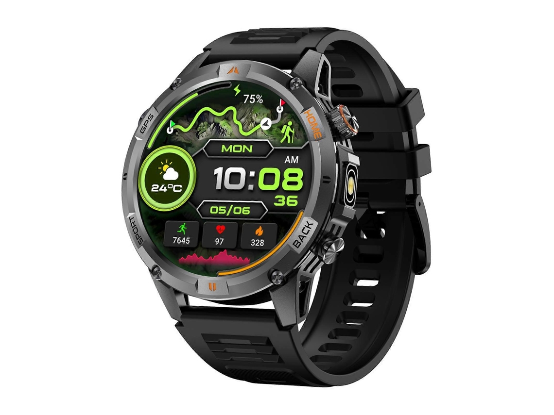 Relógio Inteligente Esportivo Yk15 Com Tela Redonda De 1,46 Polegadas, Bluetooth, Chamada, Gps E Bluetooth.
