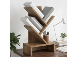 Vidaxl Estante De Livros Em Árvore 3 Níveis 30 X 18 X 48 Cm