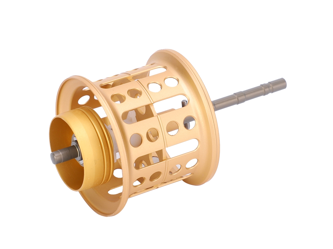 Carretel de Pesca Lowprofile Metal Dourado