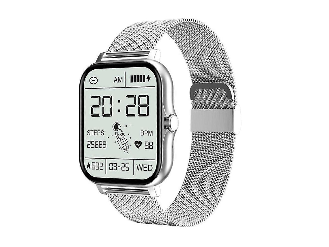 Relógio inteligente unissex para homens e mulheres, rastreador de condicionamento físico com monitor de frequência cardíaca, bicicleta elétrica esportiva e de treino