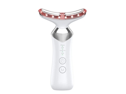 Massageador Facial Antirrugas Massageador Facial 4 Em 1 Rf Para Pescoço Para Levantamento Antienvelhecimento E Firmeza Da Pele Flácida Branco Bestvite