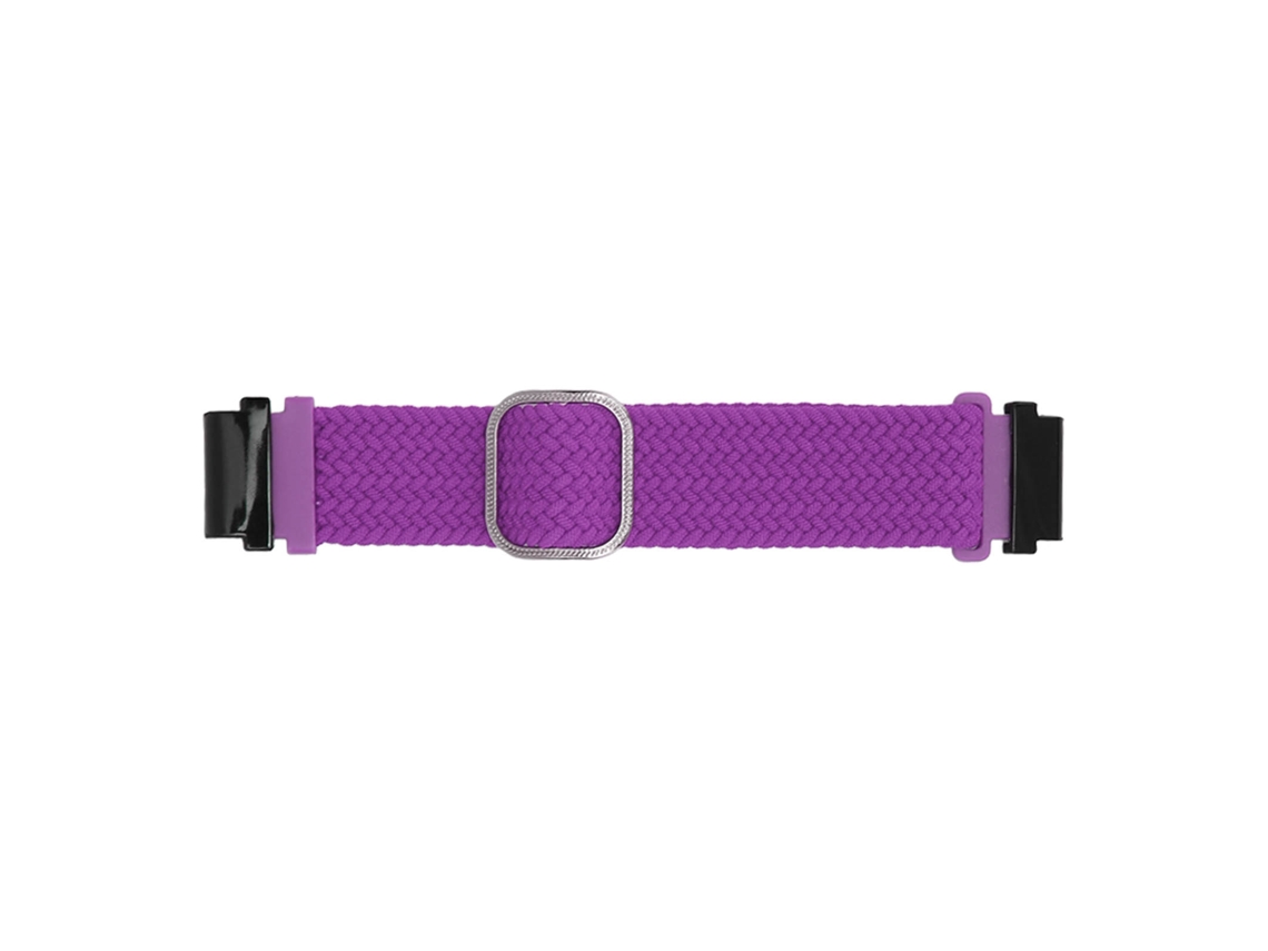 Pulseira de Relógio Tecelada Nylon Ajustável para Garmin Fenix 7s 6s 5s Roxa