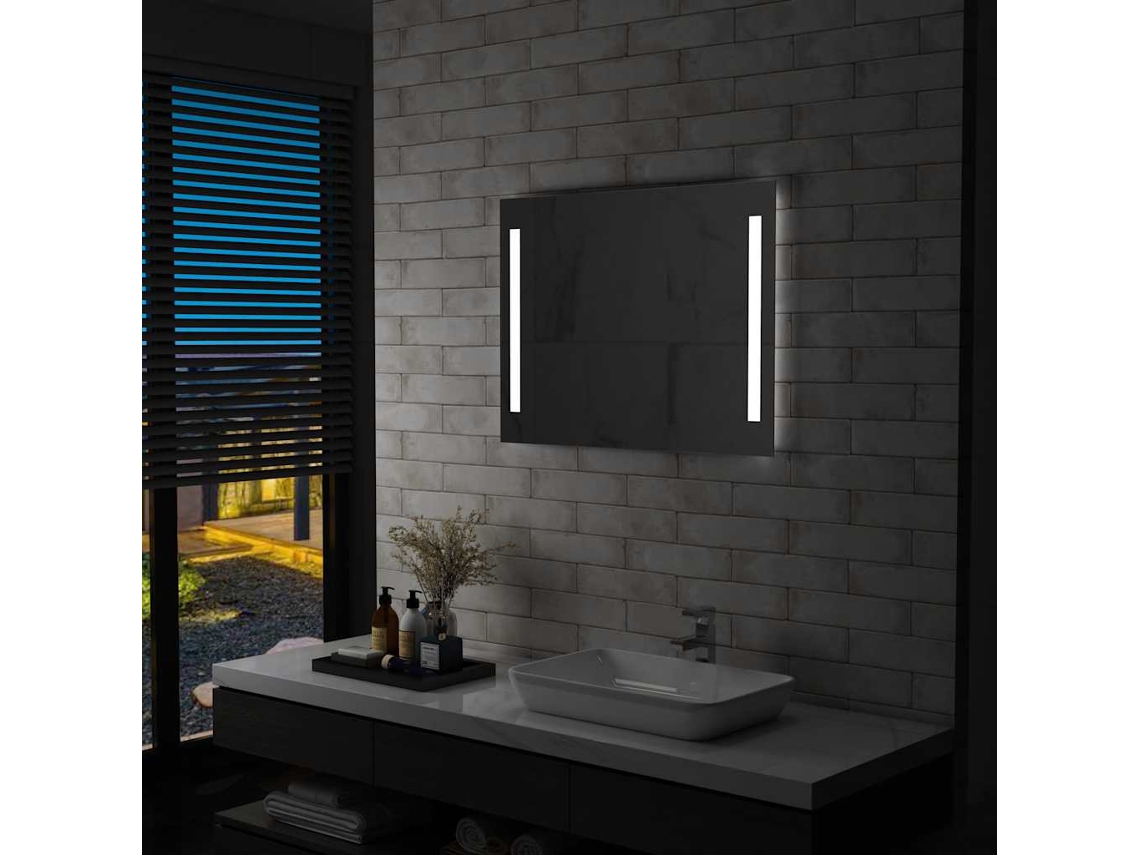 Espelho De Parede Led Para Casa De Banho 80x60 Cm DKD HOME DECOR