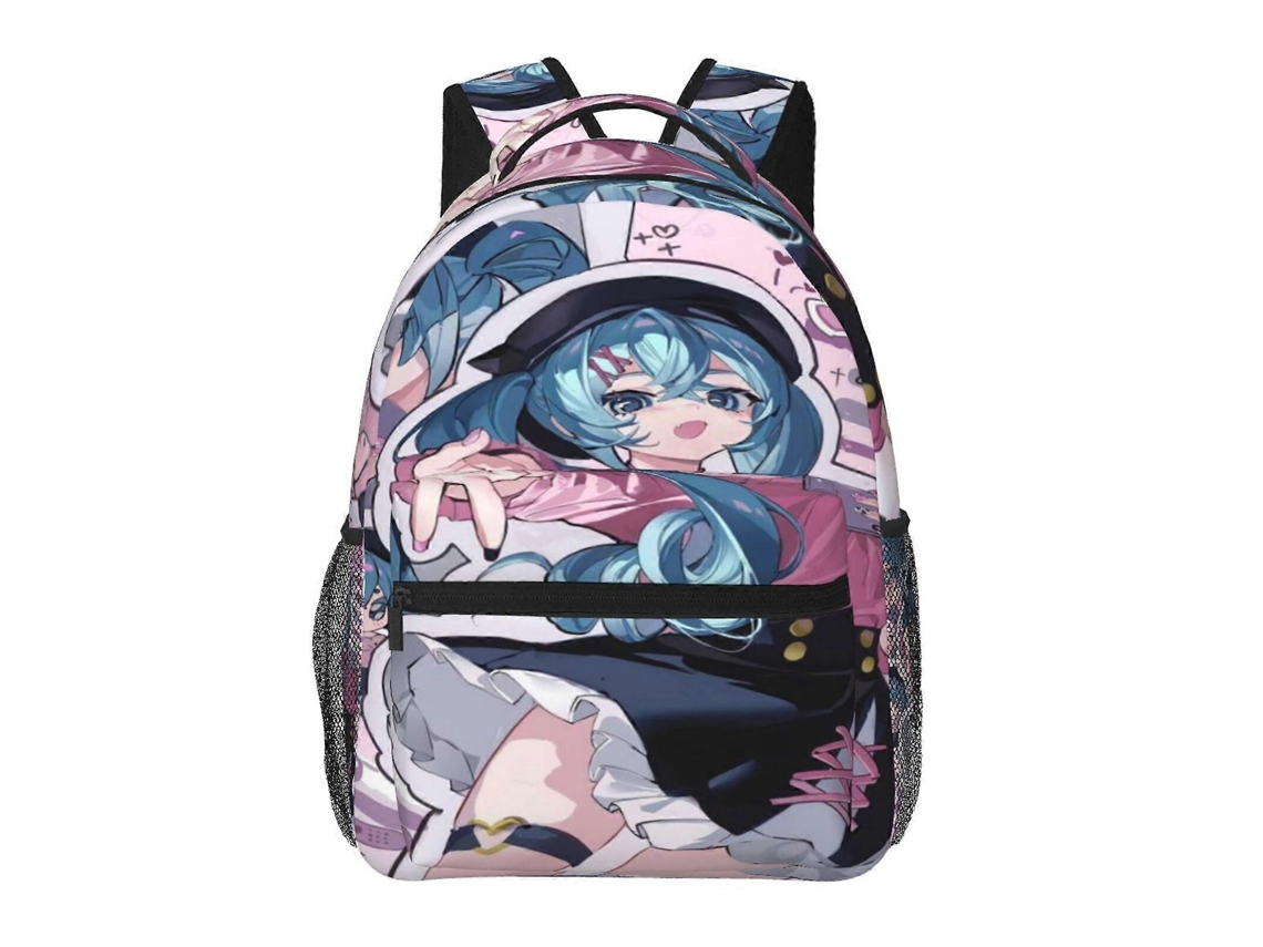 Mochila Hatsune Miku H123 Para Escola E Trabalho, Leve E À Prova Dágua, Mochila Estilosa Para Estudantes E Adultos J123 Olysi Shop