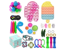 Este conjunto de brinquedos sensoriais para relaxamento e estimulação tátil é um presente ideal para as festas de fim de ano e uma ótima recompensa para crianças e adultos.