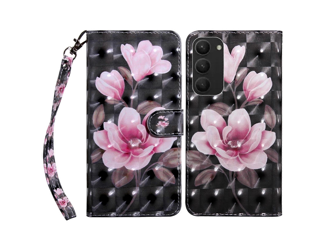 Capa De Celular Em Couro Com Pintura 3d Para Samsung Galaxy S23+ 5g