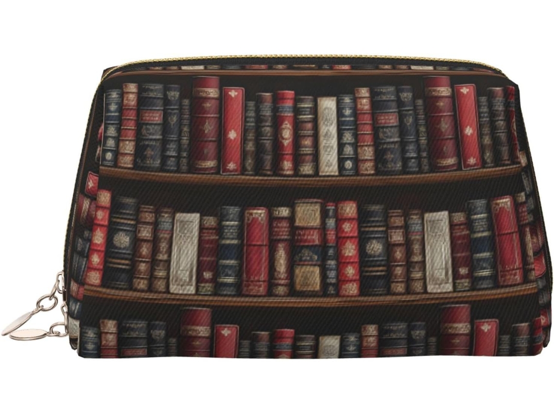 Nécessaire Retrô com Estampa de Livro S/MARCA