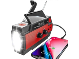Rádio de emergência solar, manivela, portátil, lanterna, GOKOCO