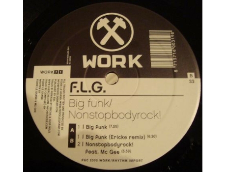 Big Funk / Nonstopbodyrock!, Fedde Le Grand | Media Condition Very Good Plus | 1 X Vinyl 12, 33 ? Rpm, 45 Rpm Work Records (vg)