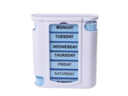 Estojo Para Remédios De 7 Dias, Portátil, Independente, Plástico, Com Gavetas. Aquaforge
