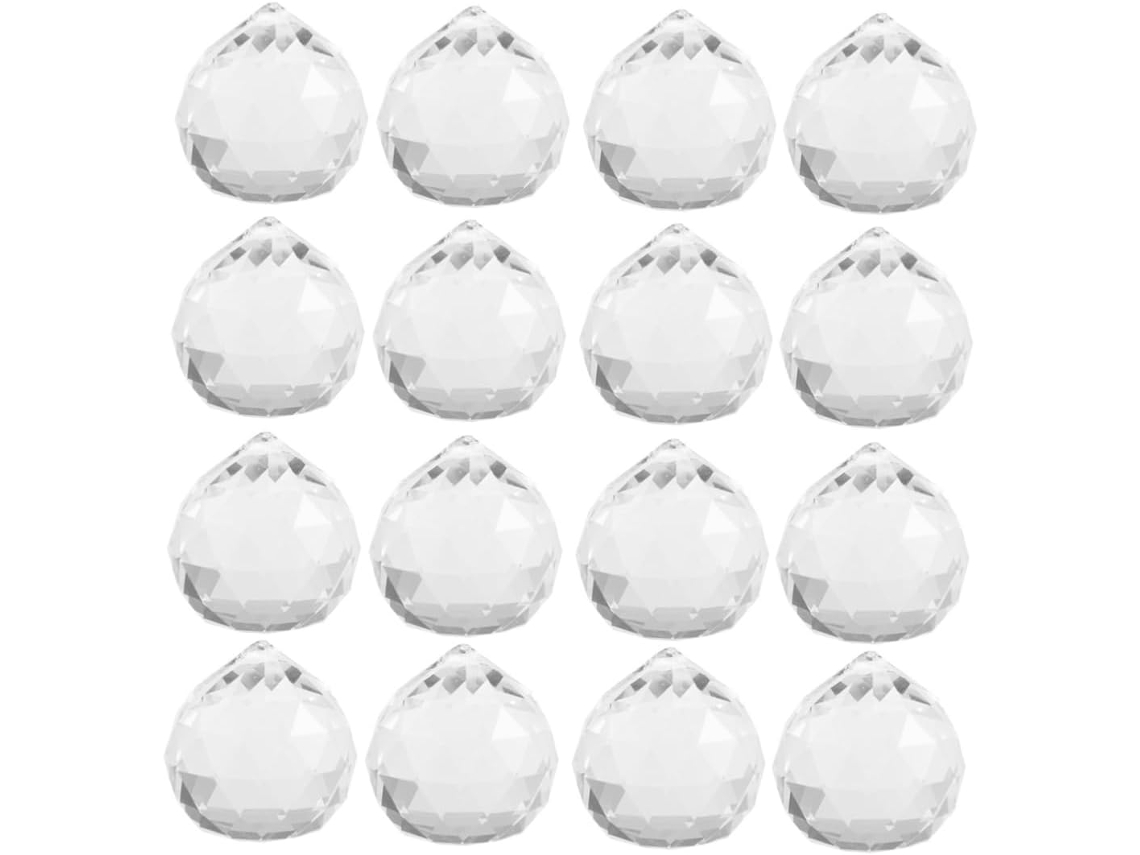 Conjunto De 12 Pingentes De Vidro Transparente Para Lustre, Ideais Para Decoração De Casamentos E Como Peça Decorativa Na Parede.